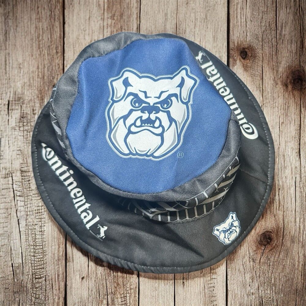 Butler Bulldogs Floppy Hat Bucket‎ Continental Tires White Blue Gray Rare